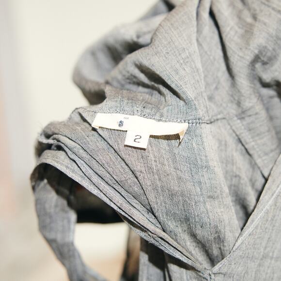 Rare NOT by Jenny Lai Grey Sheer Hooded Dress - Picture 5 of 5